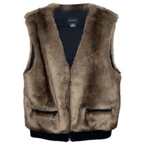 Club Monaco Natasha Faux Fur Bomber Vest